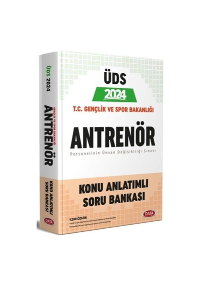 2024 Üds T.c. Gençlik Ve Spor Bakanlığı Antrenör Konu Anlatımlı Soru Bankası Data Yayınları