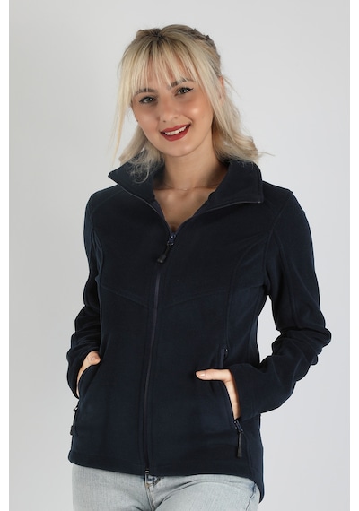 Kadın Balıkçı Fermuarlı Sweatshirt Lacivert