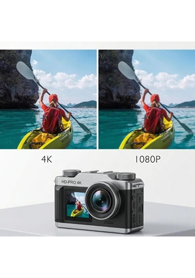4k Hd Taşınabilir Vlog Spor Ve Aksiyon Kamerası 2.0" Döndürülebilir Ips Ekran Gimbal Kamera