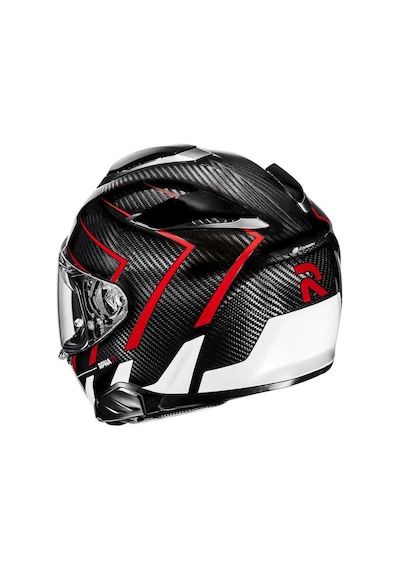 Hjc Rpha71 Carbon Cano Mc1 Kapalı Kask Beyaz - Kırmızı - Siyah