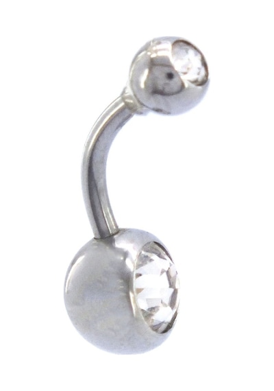 Ferizz 316l Çelik Zirkon Taşlı Klasik Piercing Prc-107