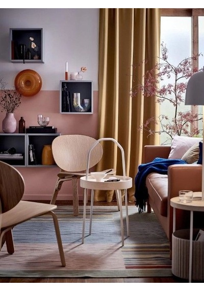 Ikea Majgull Fon Perde 145x300 Cm Açık Sarı
