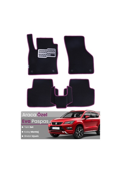 Seat Ateca 2016-2020 Uyumlu Eva Paspas Tam Set Oto Paspas,araca Özel,kolay Montaj 130