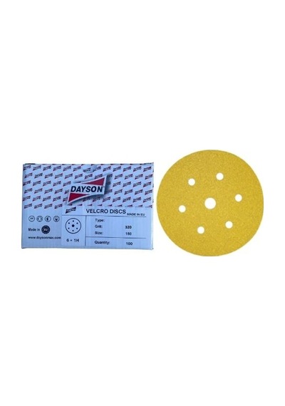 Dayson P320 Hookıt Disk Cırt Zımpara 150 Mm - 100 Adet