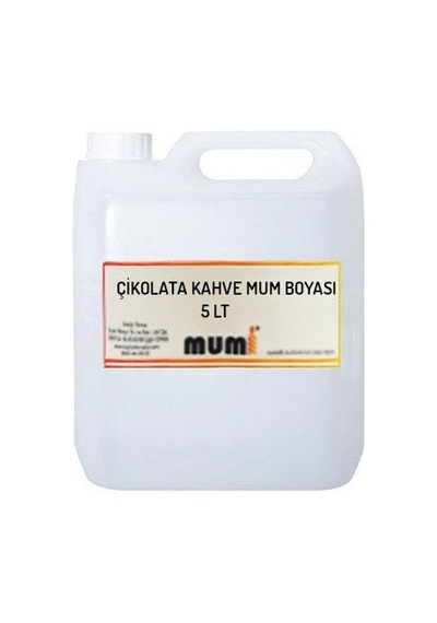 Sıvı Mum Boyası Çikolata Kahve 5 Litre Renksiz