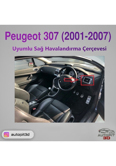 Peugeot 307 2001 2007 Uyumlu Sağ Havalandırma Çerçevesi Havalandırma Çerçevesi