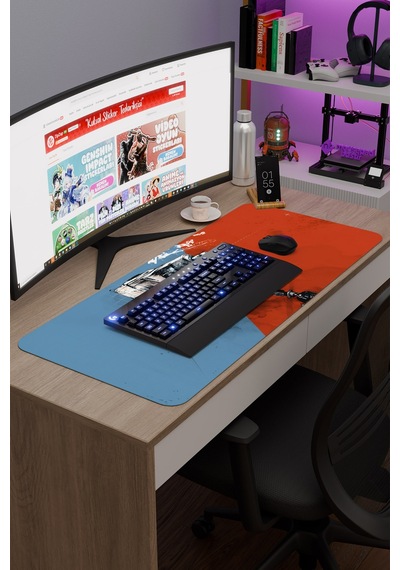 Team Fortress Kaymaz Dikişli Kauçuk Oyuncu Mousepad V4 - 90x40 Xxl Gaming Mouse Pad Fare Altlığı