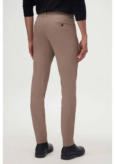 Classics Men Avasar Erkek S.kahve Regular Fit Keten Pantolon 7272 Sütlü Kahve