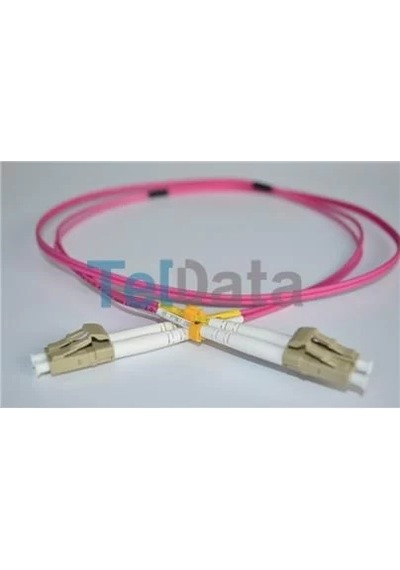 Teldata Tld-lclcom41 Lc-upc-lc-upc Mm Dx Om4 1 Metre Fıber Optık Patchcord