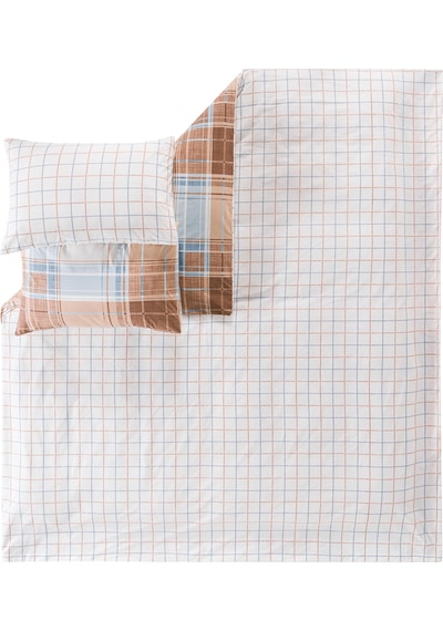 Mix & Match Milo %100 Pamuk Çift Kişilik Nevresim Seti Mavi