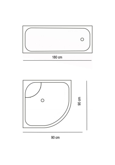 Zethome Aquarium Banyo Paspas ve Tek Kanat Duş Perdesi 1x180x200 Mavi