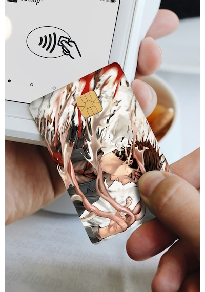 Parasyte Kiseijuu Kart Kaplama Sticker 8 Adet Çok Renkli