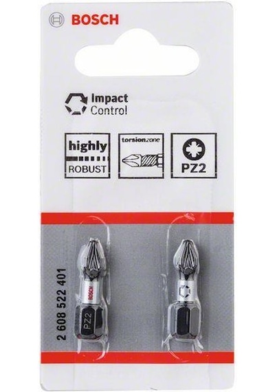 Bosch Impact Yıldız Bits Uç Pz2x25 Mm 2'li 2608522401