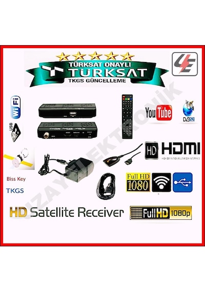 Full Hd Mini Uydu Alıcısı Yeni Model Riosat