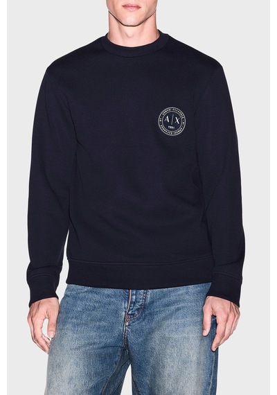 Armani Exchange Logolu Pamuklu Bisiklet Yaka Sweat Erkek Sweat Xm002929 Af16222 Ub101 Lacivert