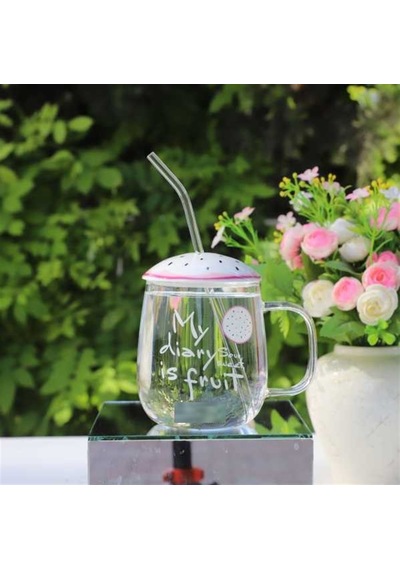 Cam Pipetli Kupa Beyaz 420 Ml