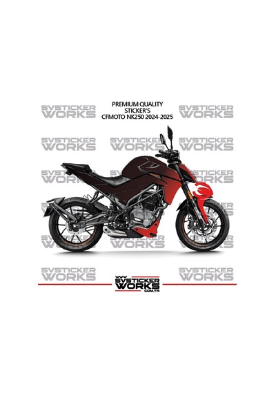 Cfmoto Nk250 Gen 2 Kaplama Sticker Çift Renk Motor Kaplama Modeli Hazır Kit Yüksek Kalite