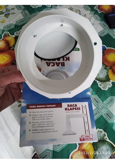 Sızdırmaz Contalı Baca Klapesi, Aspiratör Duman Kapağı Baca Kapak