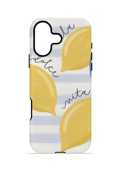Apple iPhone Uyumlu 17 Vorian Çift Katmanlı Magsafe Kılıf Dolce Vita Lemon