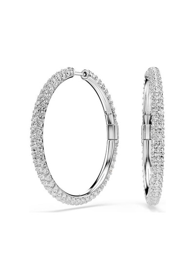 5754156 Swarovski Küpe Dextera:pe Hoop Whı/rhs Metalik