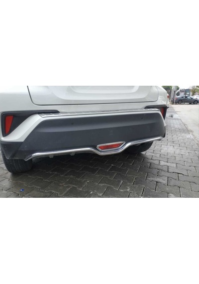 Autogp Toyota C-hr 2016-2019 Arka Tampon Alt Çıtası Nıkelaj