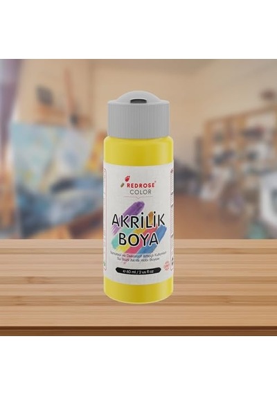 Sarı Akrilik Boya 60ml 0,15 L