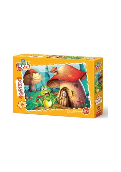 Yappuzz Mutlu Kurbağa 16 Parça Çoçuk Puzzle