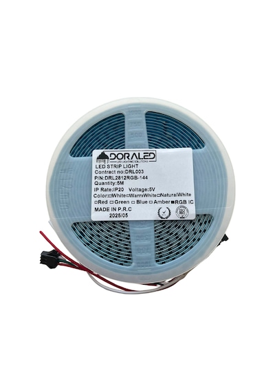 Ws2812b 144 Ledli Argb 5v Pixel Şerit Led Magic Led 5m