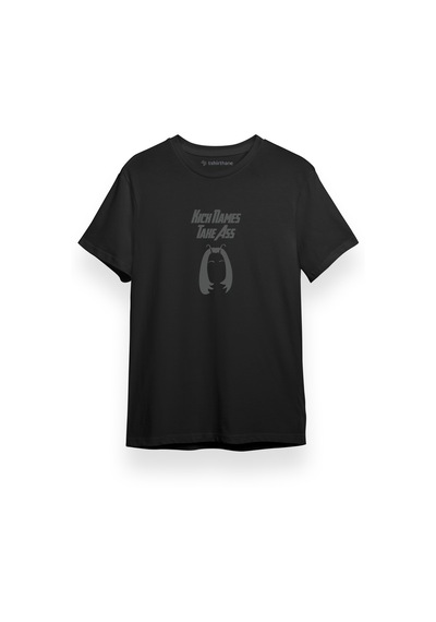 Guardians Of The Galaxy Kick Names Take Ass Siyah Kısa Kol Erkek Tshirt 001