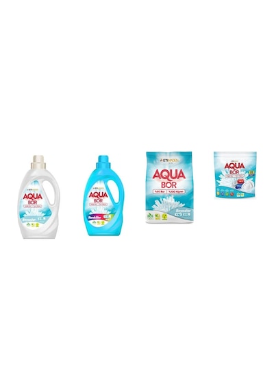 Aquabor Doğal Mineralli Sıvı Beyaz + Sıvı Renkliler + 4 Kg Beyaz + Tablet 4 Lü Set 80556332