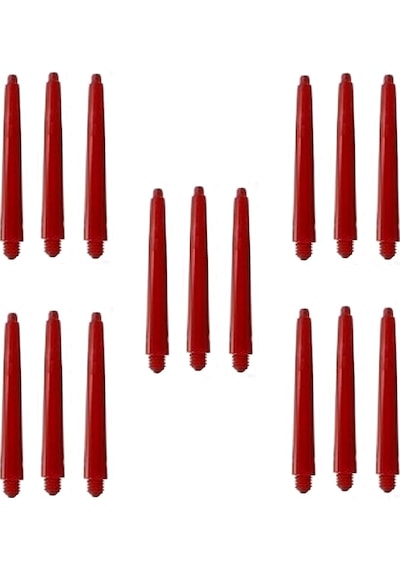 5 SET (15 Adet) 41mm DARTSAN NYLON DART ŞAFT-SHAFT. Kırmızı