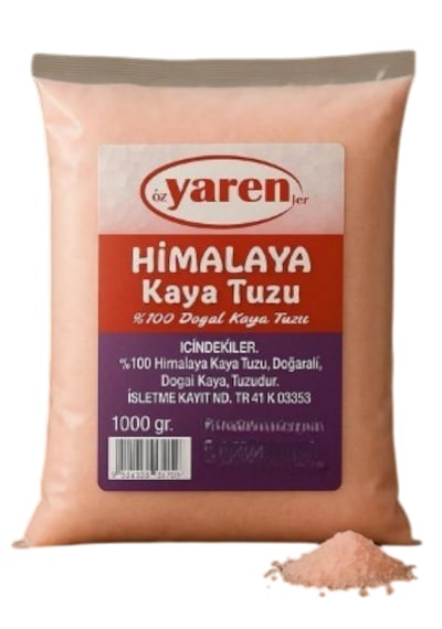 Bitkisel Himalaya Sofralık Kaya Tuzu 1000 Gr. Tekli