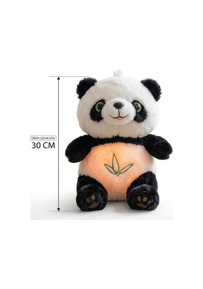 Nefes Alan Işıklı Ve Müzikli Panda Uyku Arkadaşım Ritmik Hareketli 30 Cm Oyuncak Peluş Hayvan