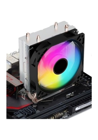 K200 Rainbow 2 Bakır Borulu 100w Rgb İntel/amd Kule Tipi Işlemci Cpu Fan / Rgb İşlemci Fanı Rgb Fan