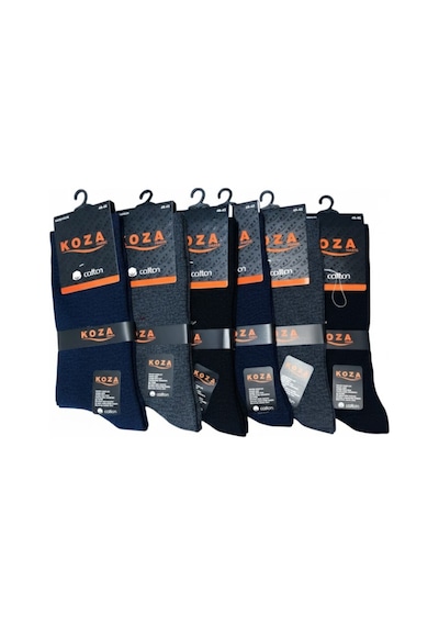 Erkek 6'lı %100 Cotton Soket Uzun Çorap Asorti
