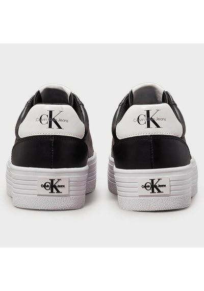 Calvin Klein Leather Women Sneaker Black Hakiki Deri Günlük Spor Ayakkabı Siyah