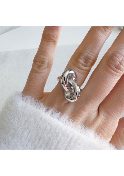 Düğüm Yüzük Ayarlanabilirdir Silver