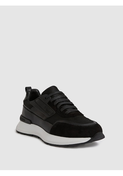 Cacharel Siyah %100 Deri Sneaker Ayakkabı