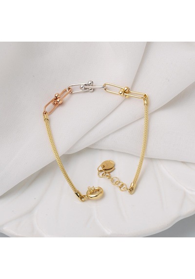 Tiffany Topçuk Zincir Altın Bileklik 14VR139BL Sarı Altın