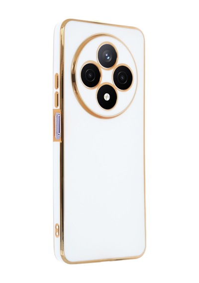 Xiaomi Redmi 14c Uyumlu Kılıf Volet Silikon - Beyaz