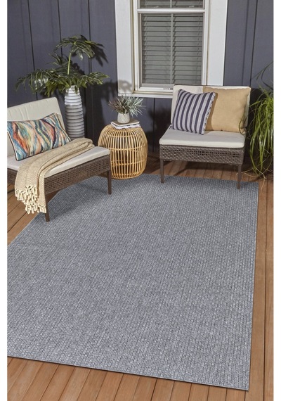 Oturma Odası Balkon Bahçe Mutfak Natura Kaymaz Tabanlı Jut Doğal Yıkanabilir Premium Kalite Bk102-a.gri