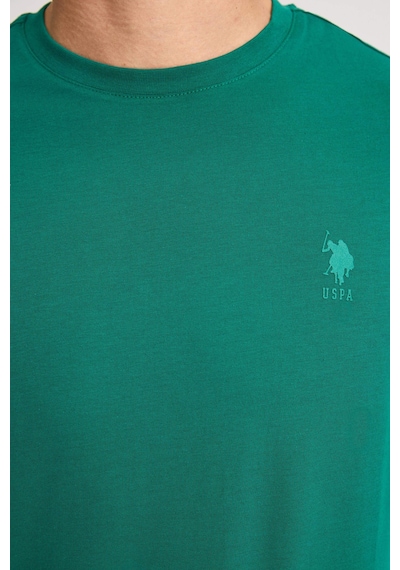 U.s. Polo Assn. Erkek Koyu Yeşil Tişört Basic 50326953-vr079 Koyu Yesıl