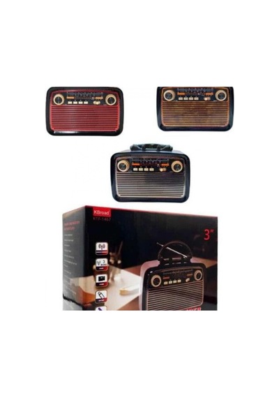 Nostaljik Radyo Bluetooth Bağlantılı Müzik Kutusu Ahşap 53435436