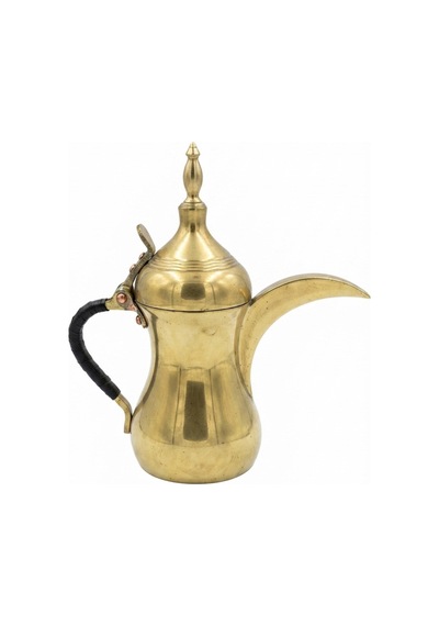 Arabic Mırra Coffee Pot- Mırra Cezvesi - Delle - - Yükseklik H : 22 Cm