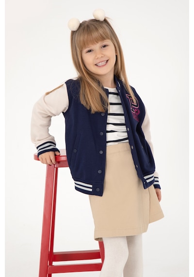 U.S. Polo Assn. Kız Çocuk Lacivert Bomber Kolej Ceket 50298491-VR033