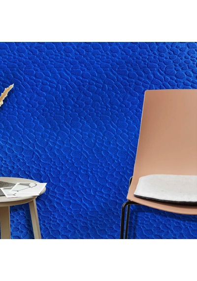 Tink 3d Kendinden Yapışkanlı Akustik Keçe Panel Leopar Desenli 52x98 Cm 2 Adet 1 M² Mavi