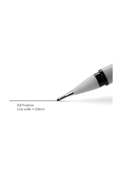 0,8 Mm Fineliner, Siyah