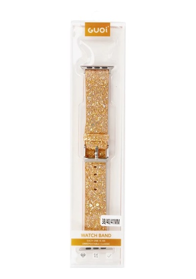 Apple Watch 38mm Starry Taşlı Kordon - Pudra