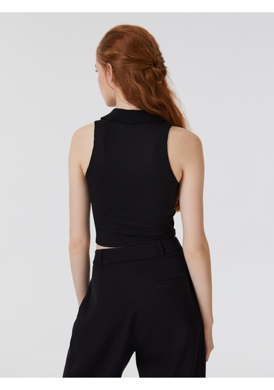 Slim Fit Kadın Atlet Siyah