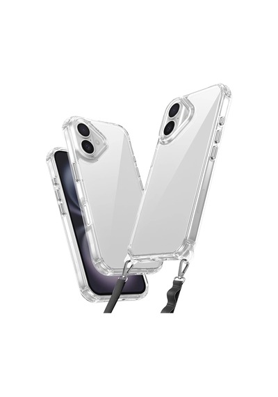 Apple Uyumlu iPhone 16 Plus Kılıf Airbagli Takılabilir Askı Aparatlı Redclick Snap Silikon Kapak